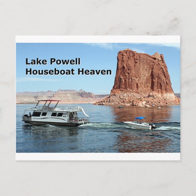 Himmel för sjöPowell Houseboat, Arizona, USA Vykort (Framsida)