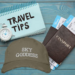 Himmel guddess typografi, väder, enkel broderad keps<br><div class="desc">Himmel gudinna Typografi,  vind,  broderade basket. Ignorera din passion för äventyr med vårt väder-lustlock. Den här snyggten har en design som talar till hjärtat av varje resentusiaster. Upphovsrätten har börjat i Stil.</div>