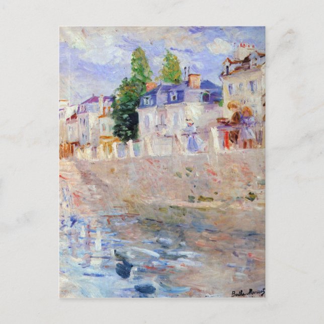 Himmel i Bougival av Berthe Morisot Vykort (Framsida)