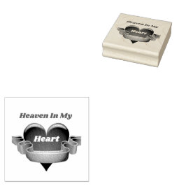 Himmel I Mitt Hjärta Trästämpel Stämpel