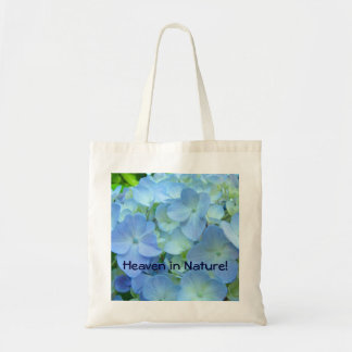 Himmel i naturen! Totebag Pastellblå hortensior Tygkasse