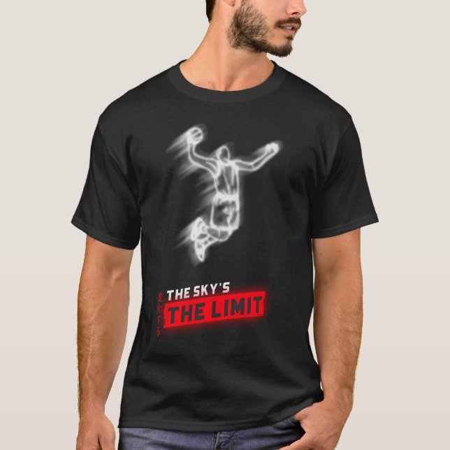 Himmel Limit Basketball T Shirt (Framsida)