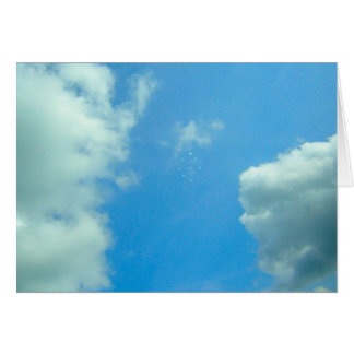 Himmel med UFO Hälsningskort