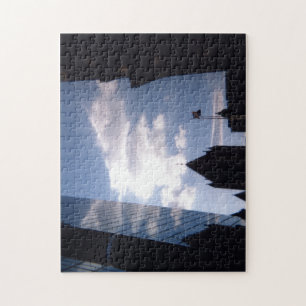 Himmel och moln i stad pussel