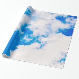 Himmel och moln som slår in papper presentpapper