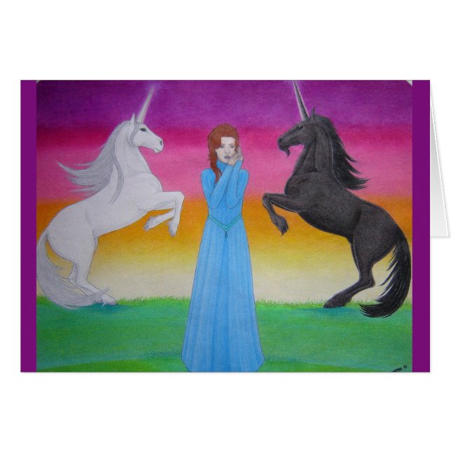 Himmel-Överfört Hälsningskort (Framsidan Horizontal)