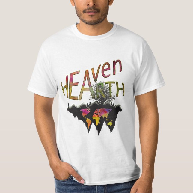 Himmel på jorden genom att skämta t shirt (Framsida)