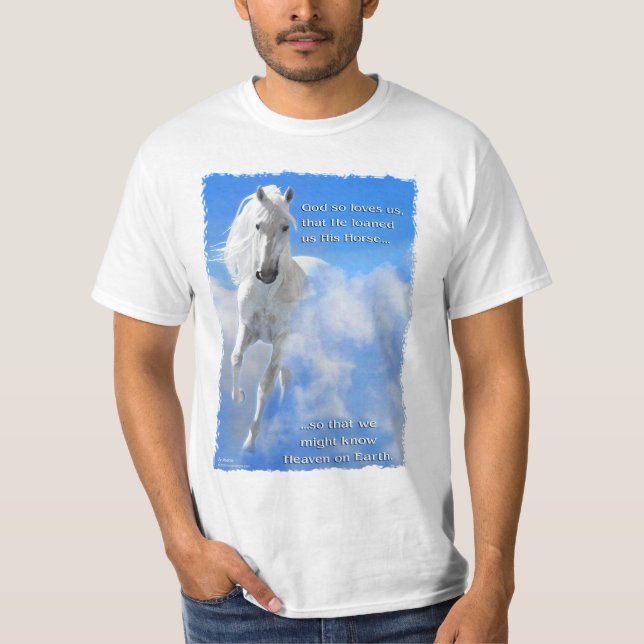 Himmel på jordhäst t-shirt (Framsida)