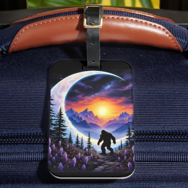 Himmel Sasquatch Stroll, halvljus måne Bagagebricka (Framsida Insitu 2)