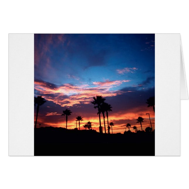 Himmel Södra Kalifornien Sunset Hälsningskort (Framsidan Horizontal)