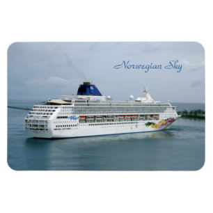 Himmel som är roterande i Nassau blåtttext Magnet