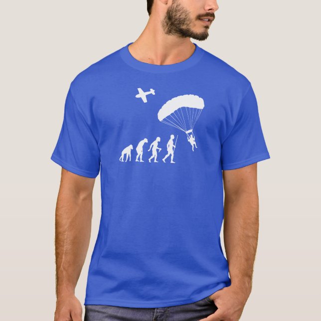 Himmel som dyker rolig evolution t-shirt (Framsida)