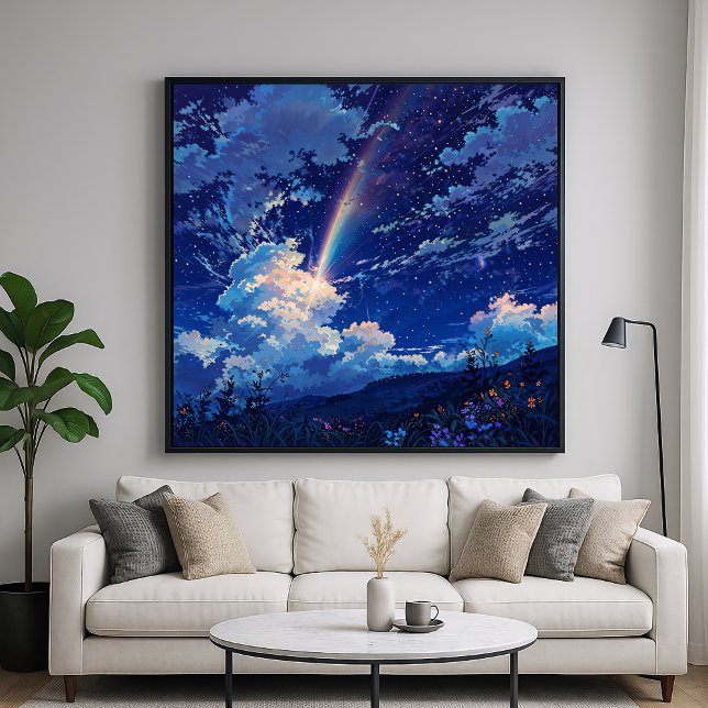 Himmel Streak - Illustration Stil i Himmel natteti Poster (Skapare uppladdad)