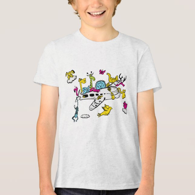 "Himmel Unge Äventyr Tee" ✈️ 🐾 T Shirt (Framsida)