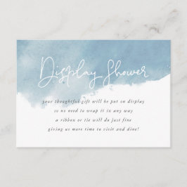 Himmelblå akvarelldisplay dusch Ingen presentförpa Tilläggskort