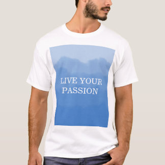 Himmelblå gradient t shirt