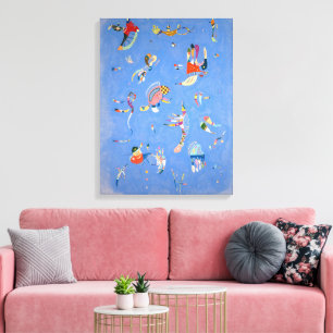 Himmelblå Kandinsky Canvastryck