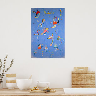 Himmelblå Kandinsky Poster