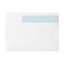 Himmelblå minimalistiska förnamn Wrap Around