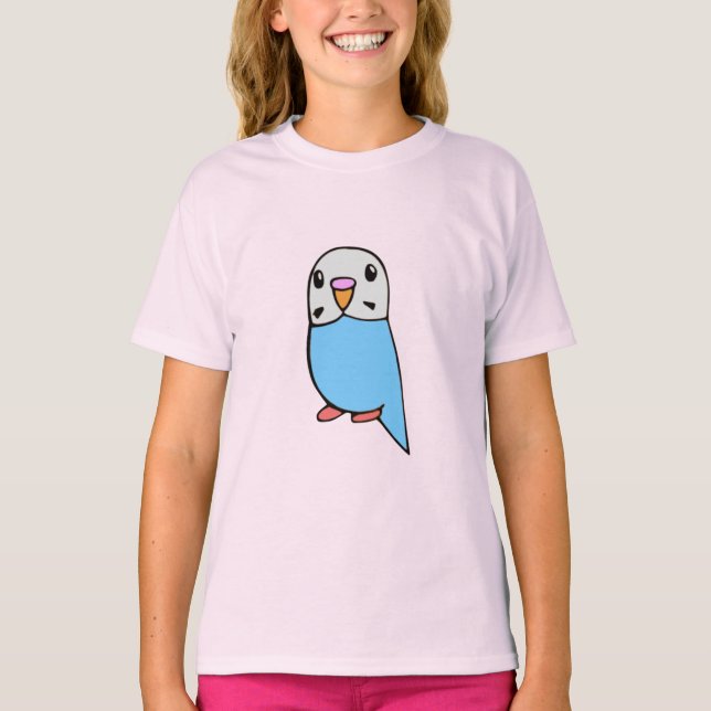 Himmelblå parakit-tröja t shirt (Framsida)