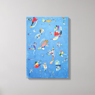 Himmelblått av Wassily Kandinsky Canvastryck