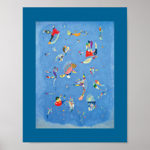 Himmelblått av Wassily Kandinsky Poster
