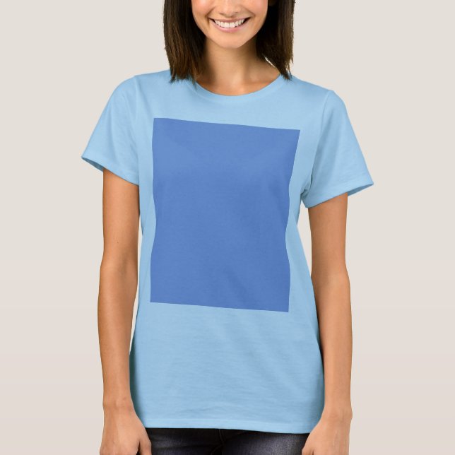 Himmelblåttfärg T Shirt (Framsida)