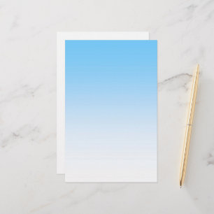 Himmelblåttvit Ombre Brevpapper