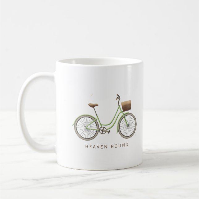 Himmelbound grön vintagecykel kaffemugg (Vänster)