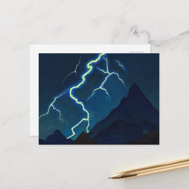 Himmelens upprop, Nicholas Roerichs blixt Vykort (Fram/Back In Situ)