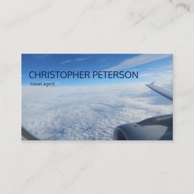 Himmelflygresebyråman Visitkort (Framsida)