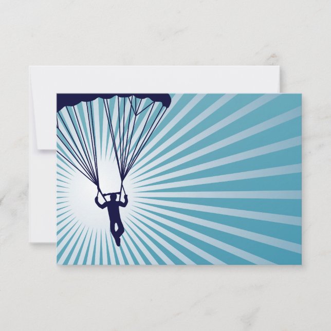 himmelhög fallskärmshoppare inbjudningar (Framsida)