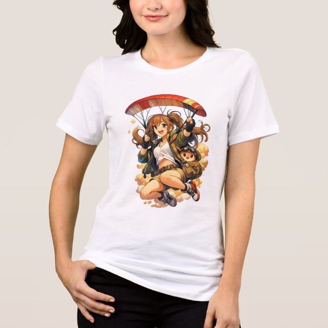 Himmelsbunden Duo-Paraglider T Shirt (Framsida)