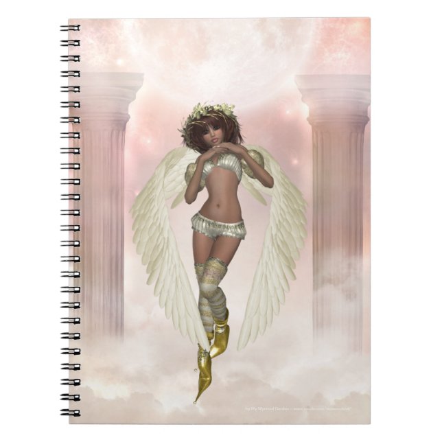Himmelsk Angel Design Notebook Anteckningsbok Med Spiral (Framsidan)
