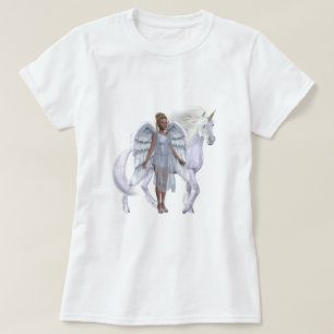 Himmelsk ängel- och UnicornT-tröja T-shirt