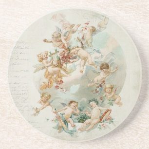 Himmelsk ängelCherubsvintage skrivar Underlägg