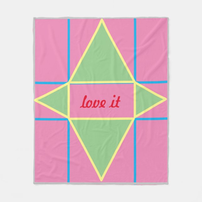 Himmelsk armth fleece filt (Framsidan)