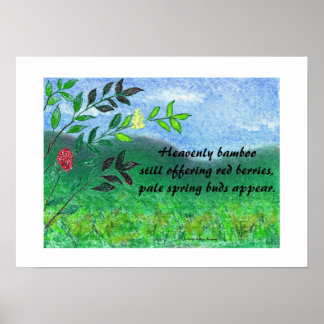 Himmelsk Bamboo Poster