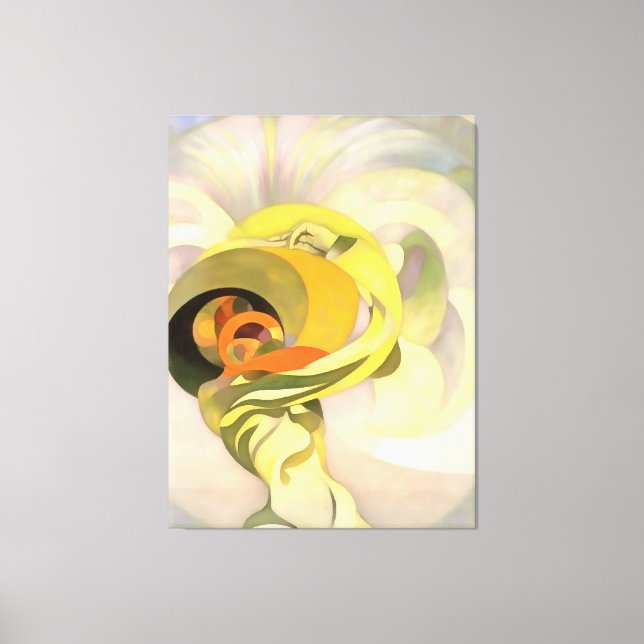 Himmelsk Blommigt Abstrakt Calla Lily Personificat Canvastryck (Framsida)