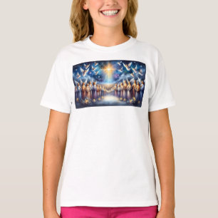 Himmelsk Choir under Betlehem-stjärnan T Shirt