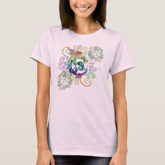 Himmelsk drakeryttare t-shirt