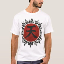 Himmelsk Flame - Japansk Kanji T-Shirt
