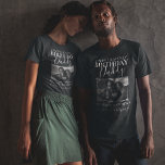 Himmelsk födelsedagspappa | Foto Memorial T-Shirt<br><div class="desc">Himmelsk födelsedagstjorta för pappa,  med ett foto och redigerbar text. Alla teckensnitt,  stilar,  storlekar och färg kan ändras genom att klicka på den anpassade länken efter anpassning.</div>