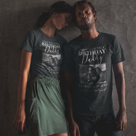Himmelsk födelsedagspappa | Foto Memorial T-Shirt