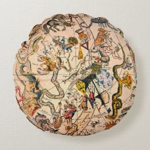 Himmelsk halvklot, 1790 rund kudde
