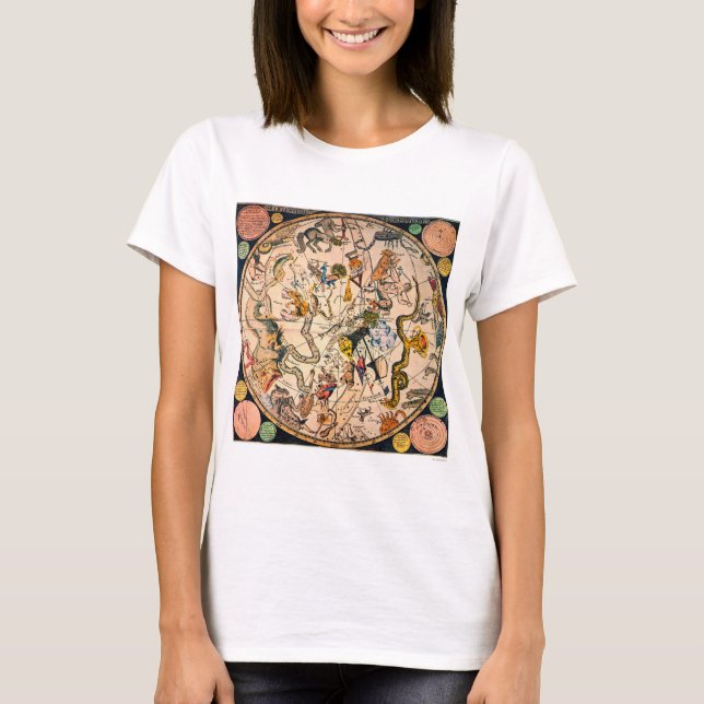 Himmelsk halvklot, 1790 tee shirt (Framsida)
