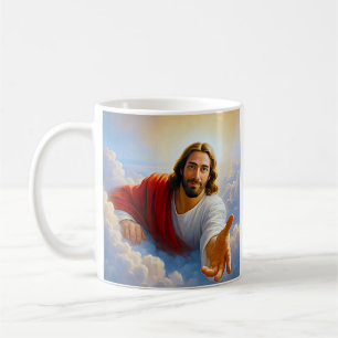 Himmelsk Hand Jesus Kaffemugg
