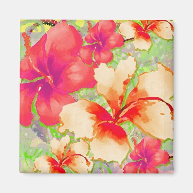 HIMMELSK HIBISCUS MAGNET (Framsidan)