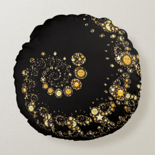 Himmelsk hipster för emojis för symbol för rund kudde