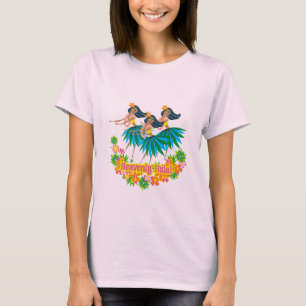 Himmelsk Hula damT-tröja Tee Shirt